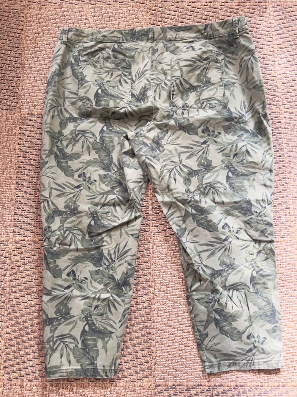 Old Navy Pixie Tropical Print Crop Pants 24 Plus Long - Picture 2 of 4